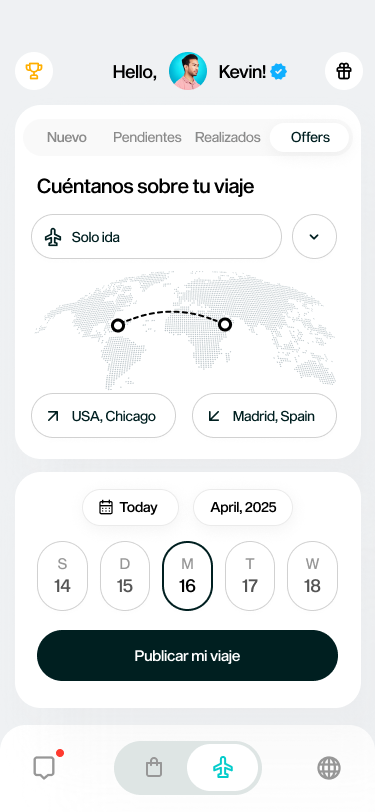 Ganar dinero viajando - Publica tu viaje internacional en BringIt y transporta productos